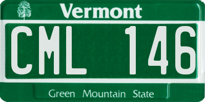 VT license plate CML146