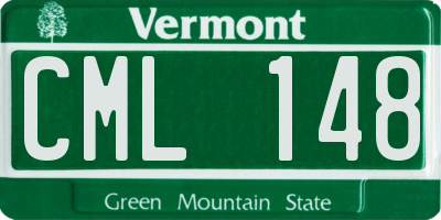 VT license plate CML148