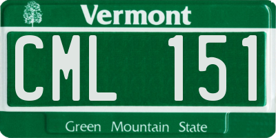 VT license plate CML151