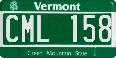 VT license plate CML158