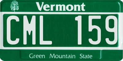 VT license plate CML159