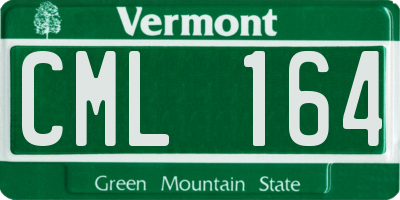 VT license plate CML164