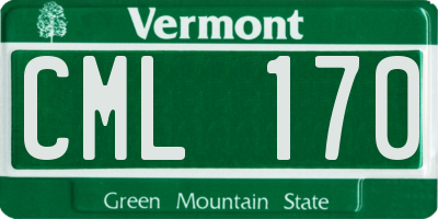 VT license plate CML170