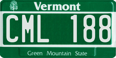 VT license plate CML188