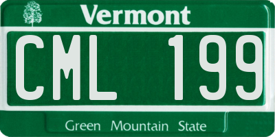 VT license plate CML199