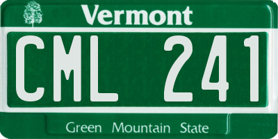 VT license plate CML241