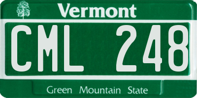 VT license plate CML248