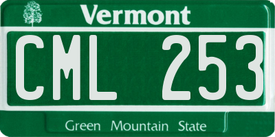 VT license plate CML253