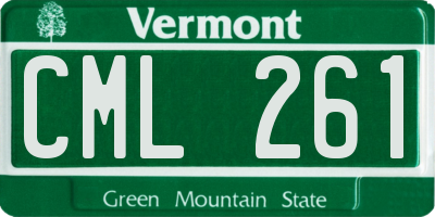 VT license plate CML261