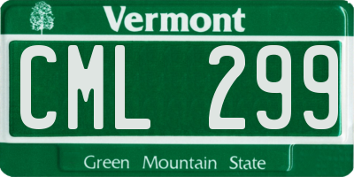 VT license plate CML299