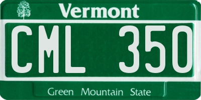 VT license plate CML350