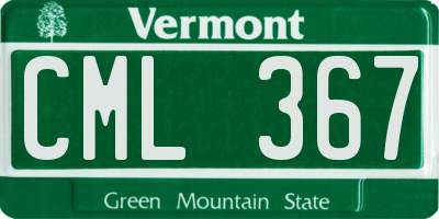 VT license plate CML367