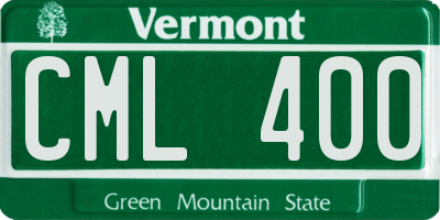 VT license plate CML400