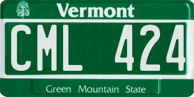 VT license plate CML424
