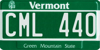 VT license plate CML440