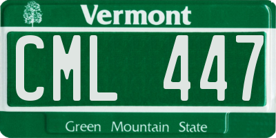 VT license plate CML447