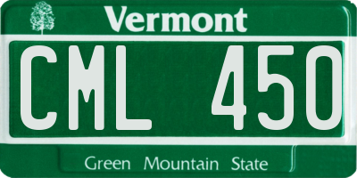 VT license plate CML450