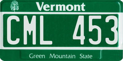 VT license plate CML453