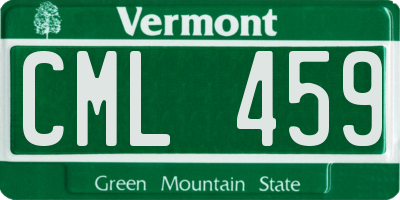 VT license plate CML459