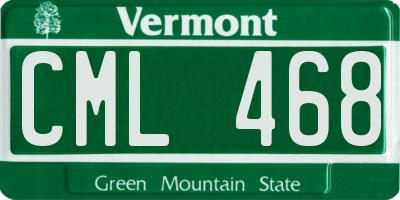 VT license plate CML468