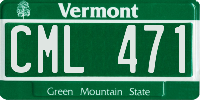 VT license plate CML471