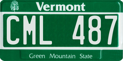 VT license plate CML487