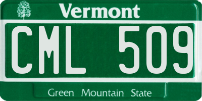 VT license plate CML509