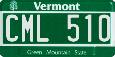 VT license plate CML510