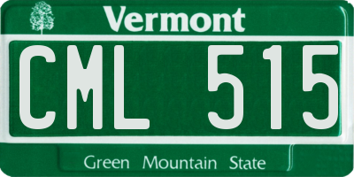 VT license plate CML515