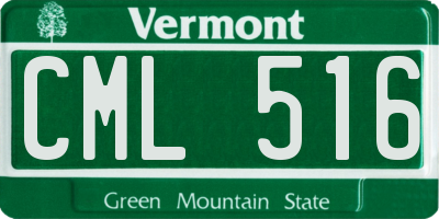 VT license plate CML516