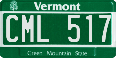 VT license plate CML517