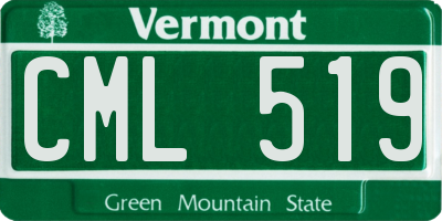 VT license plate CML519