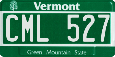 VT license plate CML527