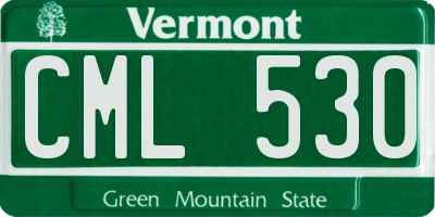 VT license plate CML530