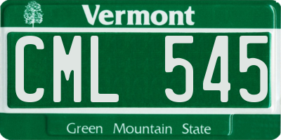 VT license plate CML545