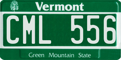 VT license plate CML556