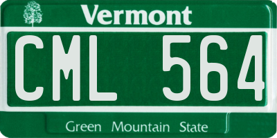 VT license plate CML564