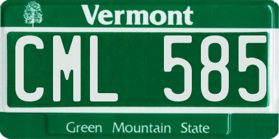 VT license plate CML585