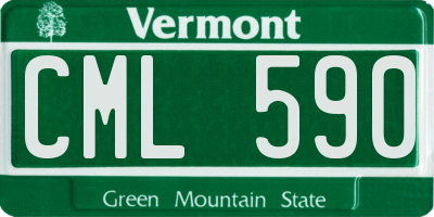 VT license plate CML590