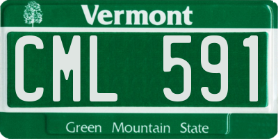VT license plate CML591