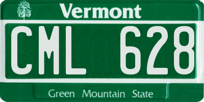 VT license plate CML628