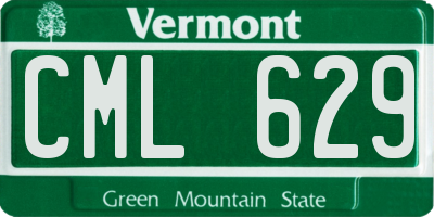VT license plate CML629