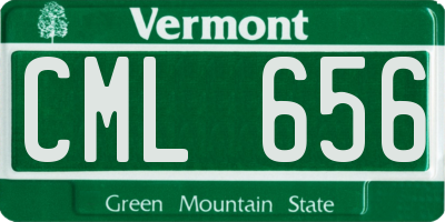 VT license plate CML656