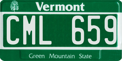 VT license plate CML659