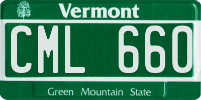 VT license plate CML660