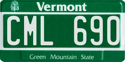 VT license plate CML690