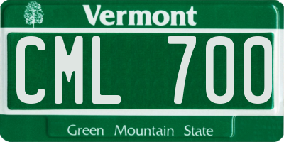 VT license plate CML700