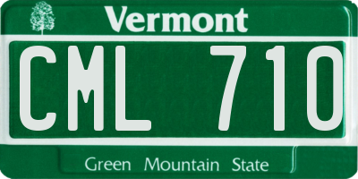 VT license plate CML710