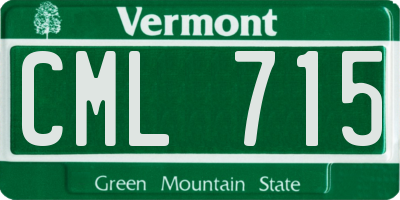 VT license plate CML715