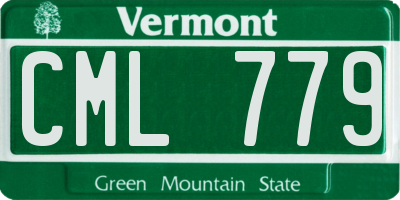 VT license plate CML779